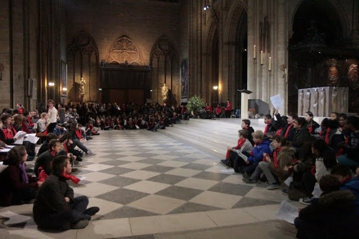 L'arrivée du Cardinal André Vingt-Trois. © Armelle de Brichambaut.