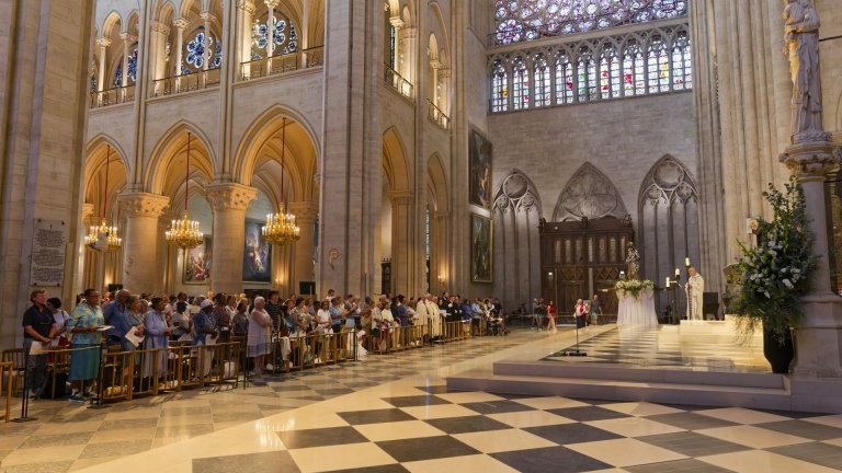 Messe anticipée de l'Assomption 2026 à Notre-Dame de Paris. (c) Yannick Boschat / Diocèse de Paris.