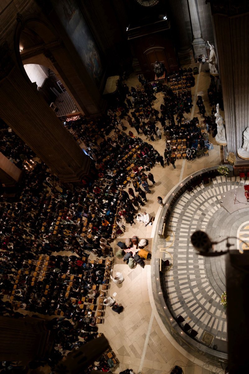 Prière du soir à Saint-Sulpice. © Yannick Boschat / Diocèse de Paris.
