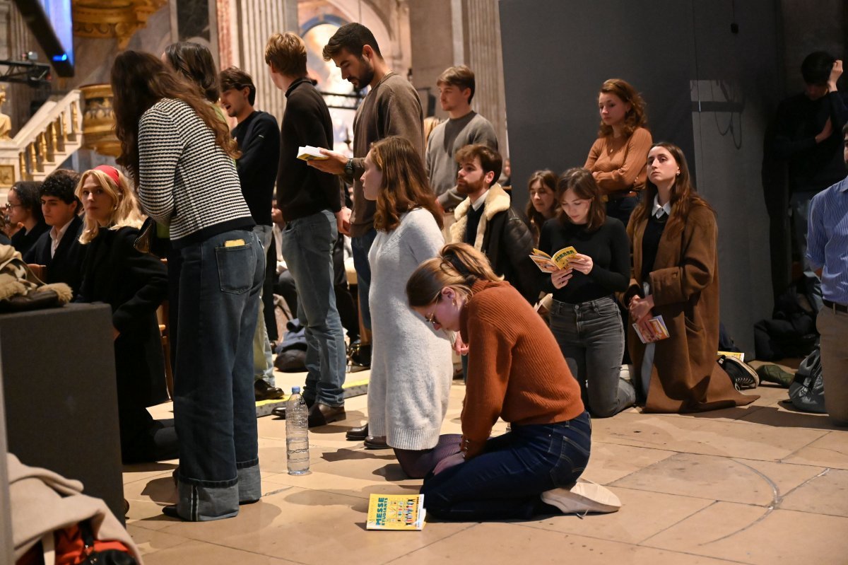 Messe des étudiants d'Île-de-France 2024. © Marie-Christine Bertin / Diocèse de Paris.