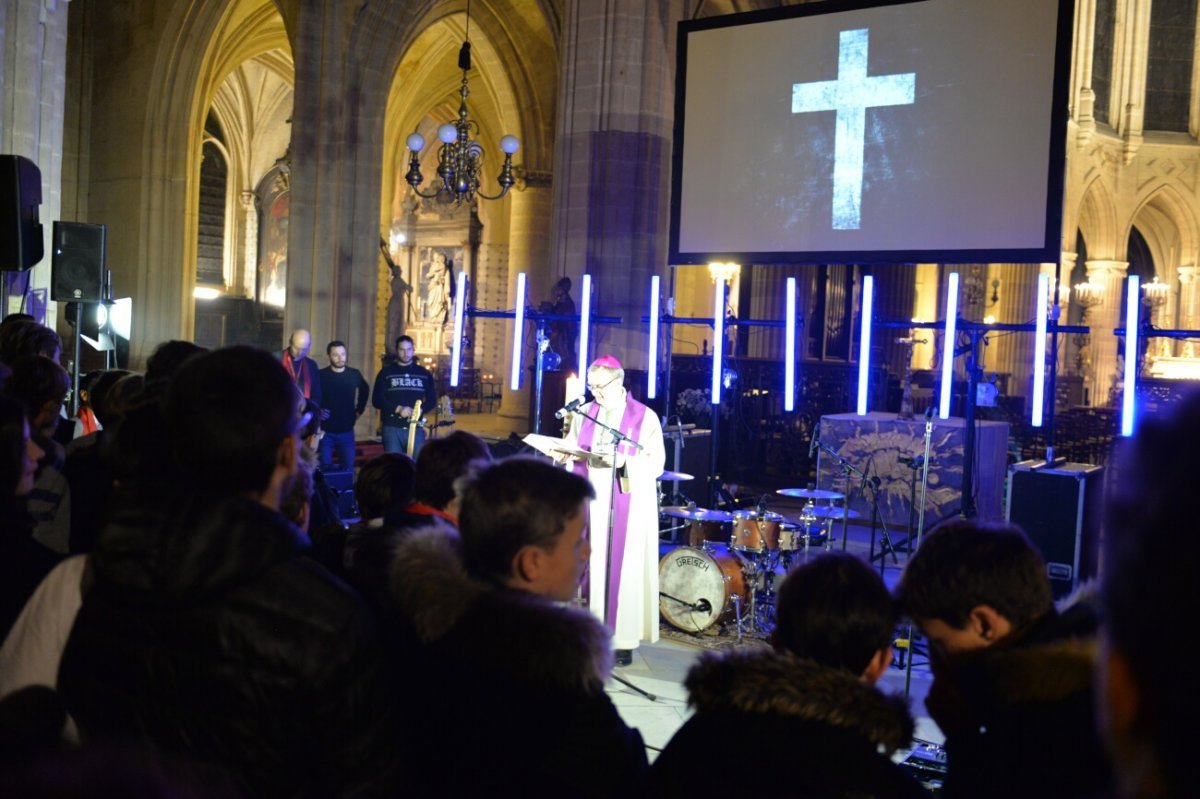 Rassemblement des jeunes confirmés en 2018. © Marie-Christine Bertin / Diocèse de Paris.