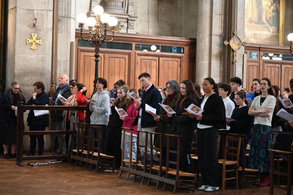 Appel décisif des jeunes catéchumènes 2026. © Marie-Christine Bertin / Diocèse de Paris.