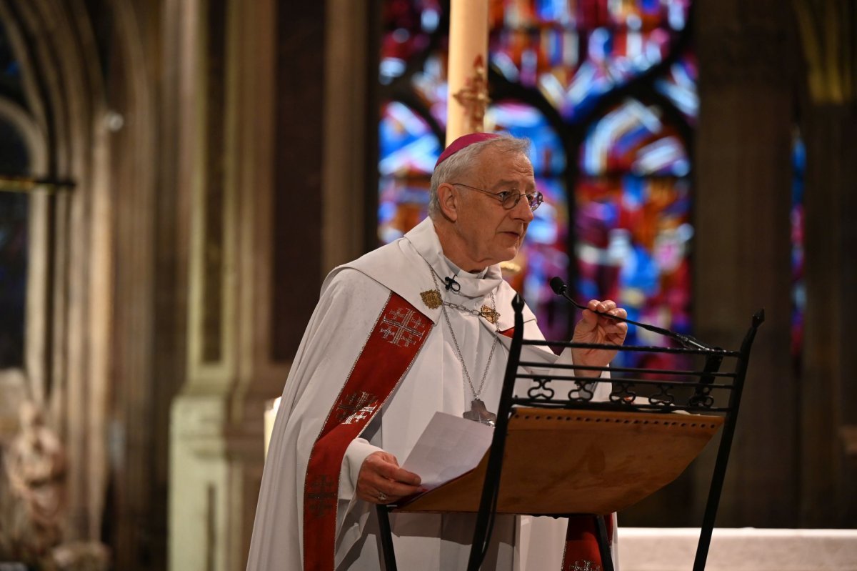 Catéchèse sur le sacrement du baptême. Lundi 5 mai 2025. © Marie-Christine Bertin / Diocèse de Paris.