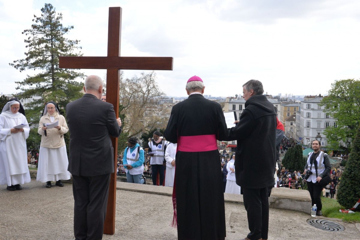 Chemin de croix de Montmartre 2023. © Marie-Christine Bertin / Diocèse de Paris.