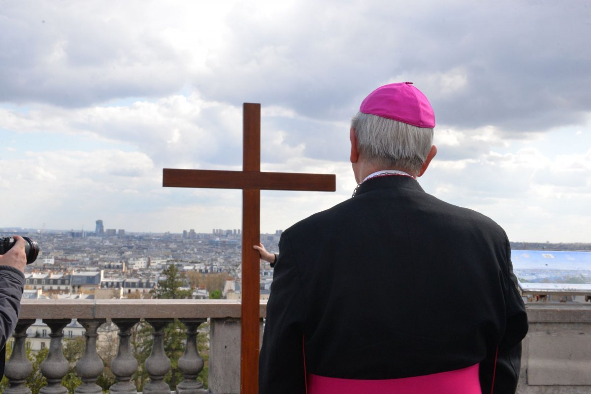 Chemin de croix de Montmartre 2023. © Marie-Christine Bertin / Diocèse de Paris.