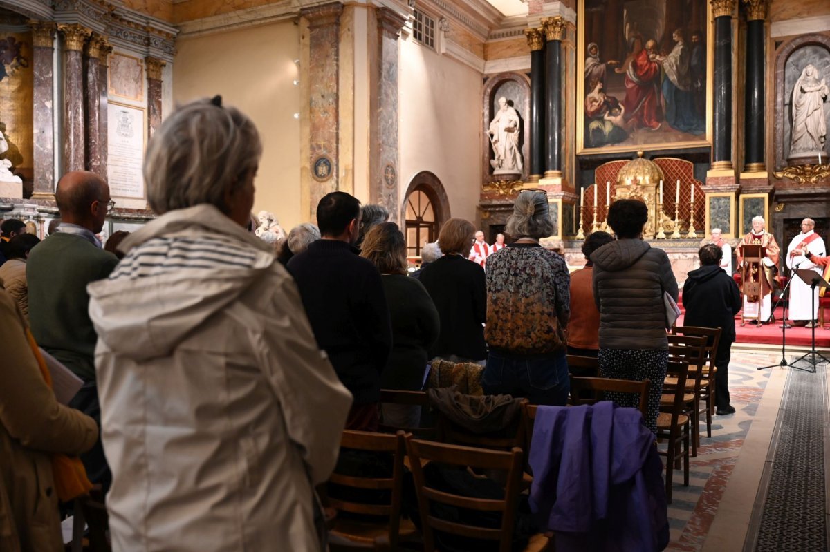 Messe de rentrée en la fête de la Saint-Luc. © Marie-Christine Bertin / Diocèse de Paris.