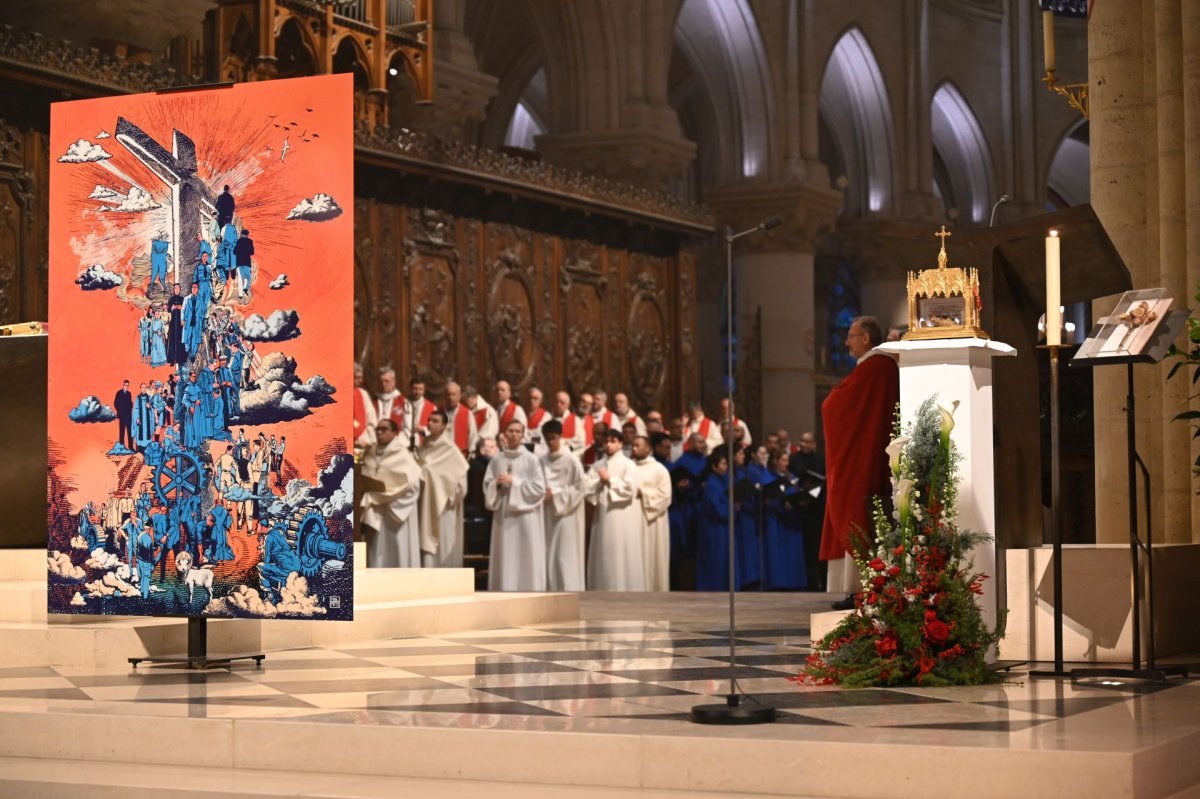Messe de béatification de Raymond Cayré, Gérard-Martin Cendrier, Roger (…). © Marie-Christine Bertin / Diocèse de Paris.