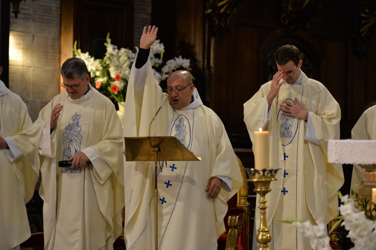 Messe des nouveaux prêtres à Notre-Dame des Victoires. © Marie-Christine Bertin / Diocèse de Paris.