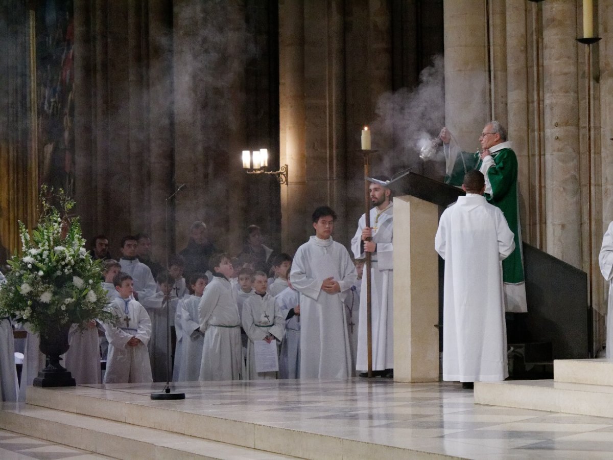 Messe à Notre-Dame de Paris. © Yannick Boschat / Diocèse de Paris.