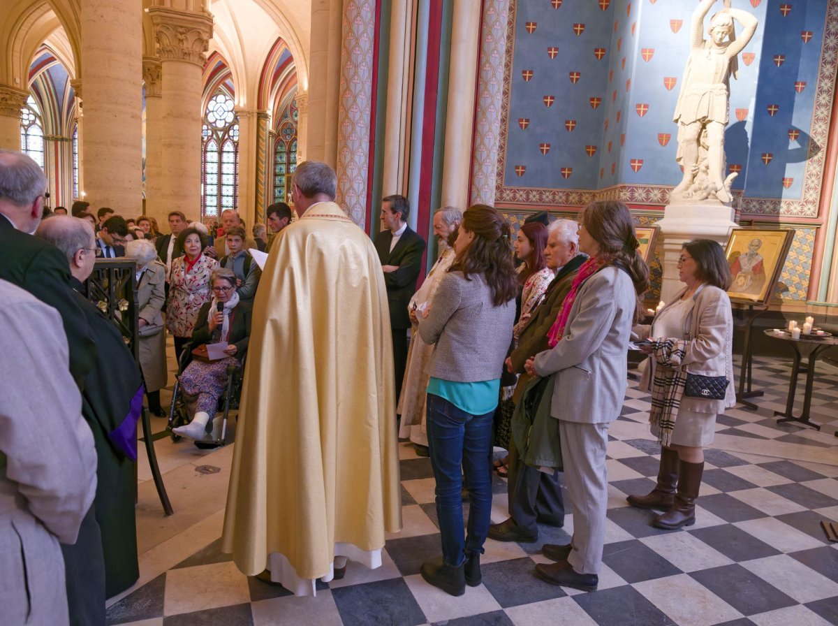Bénédiction de la chapelle dédiée aux chrétiens d'orient à Notre-Dame (…). © Yannick Boschat / Diocèse de Paris.