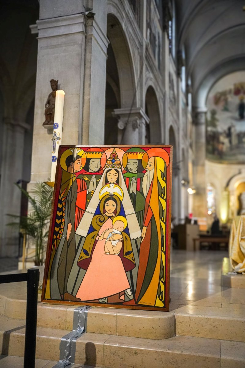 Procession de la Saint-Yves avec la mission bretonne et les juristes 2026. © Hanae Nejjari / Diocèse de Paris.