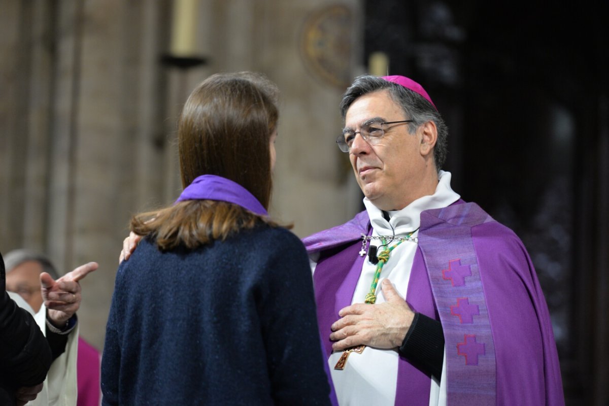 Appel décisif des catéchumènes, célébration de 10h. © Marie-Christine Bertin / Diocèse de Paris.