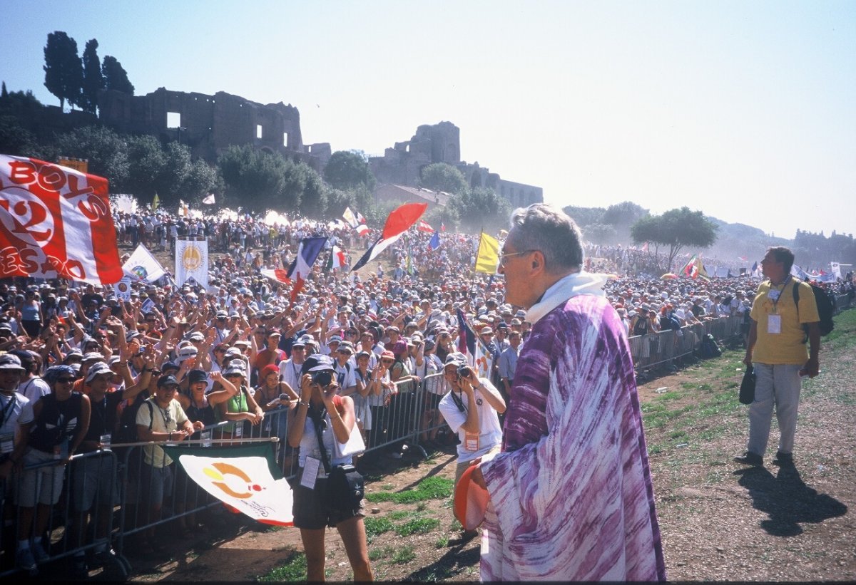 Lors des JMJ à Rome. En août 2000. 