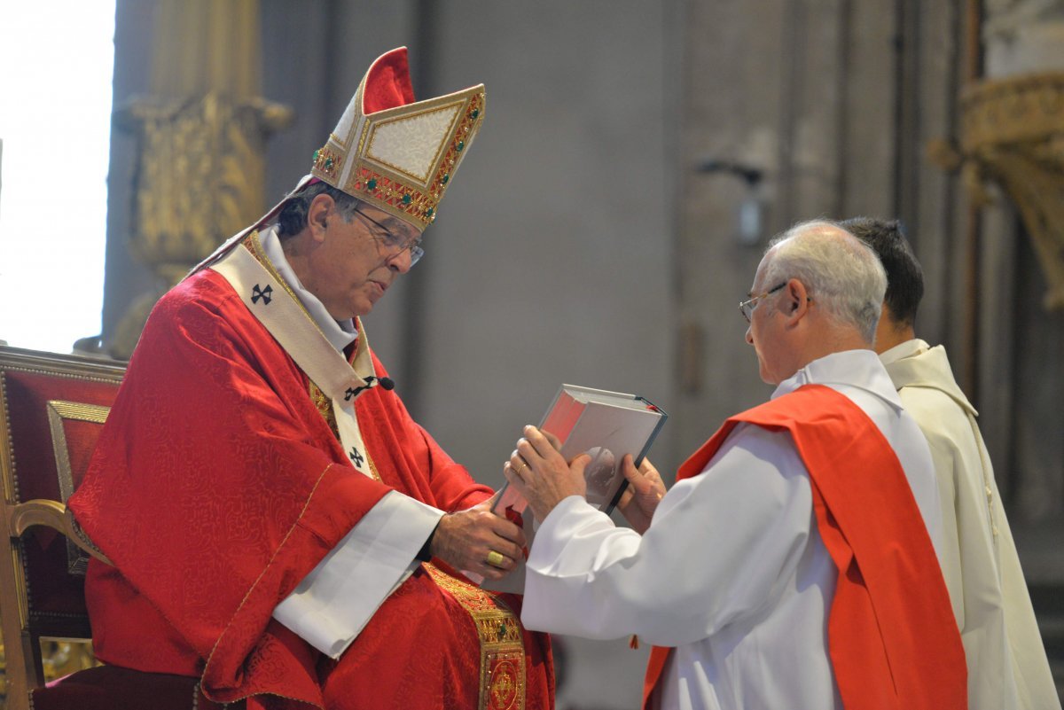 Ordinations de diacres permanents 2020. © Marie-Christine Bertin / Diocèse de Paris.