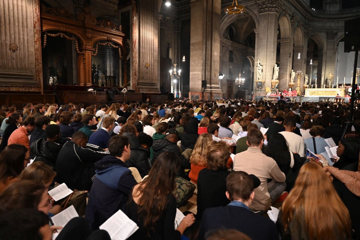 Messe des étudiants d'Île-de-France 2023. © Marie-Christine Bertin / Diocèse de Paris.