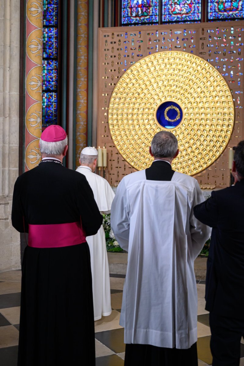 Prière des vêpres à Notre-Dame de Paris avec le Pape Léon XIV. © Jean-Baptiste Delerue / Diocèse de Paris.