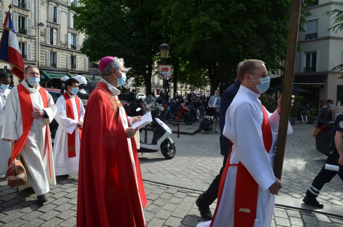 Marche des martyrs. © Michel Pourny / Diocèse de Paris.