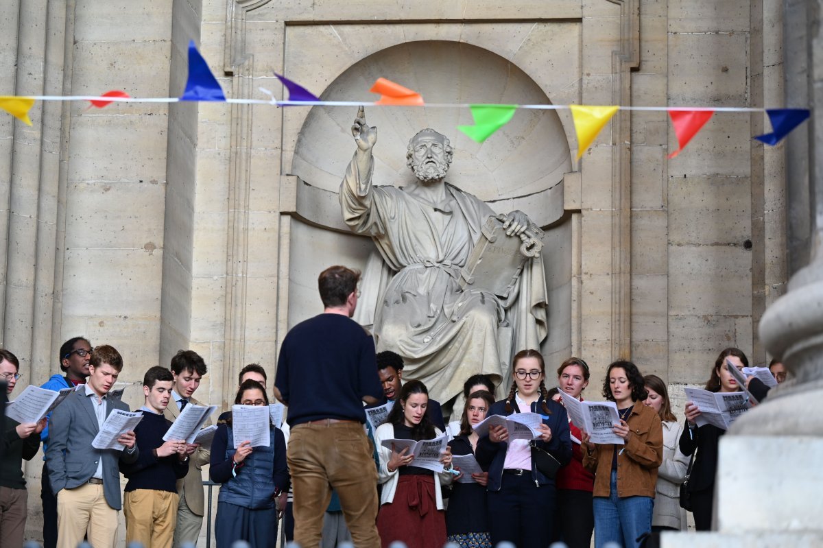 Messe des étudiants d'Île-de-France 2024. © Marie-Christine Bertin / Diocèse de Paris.