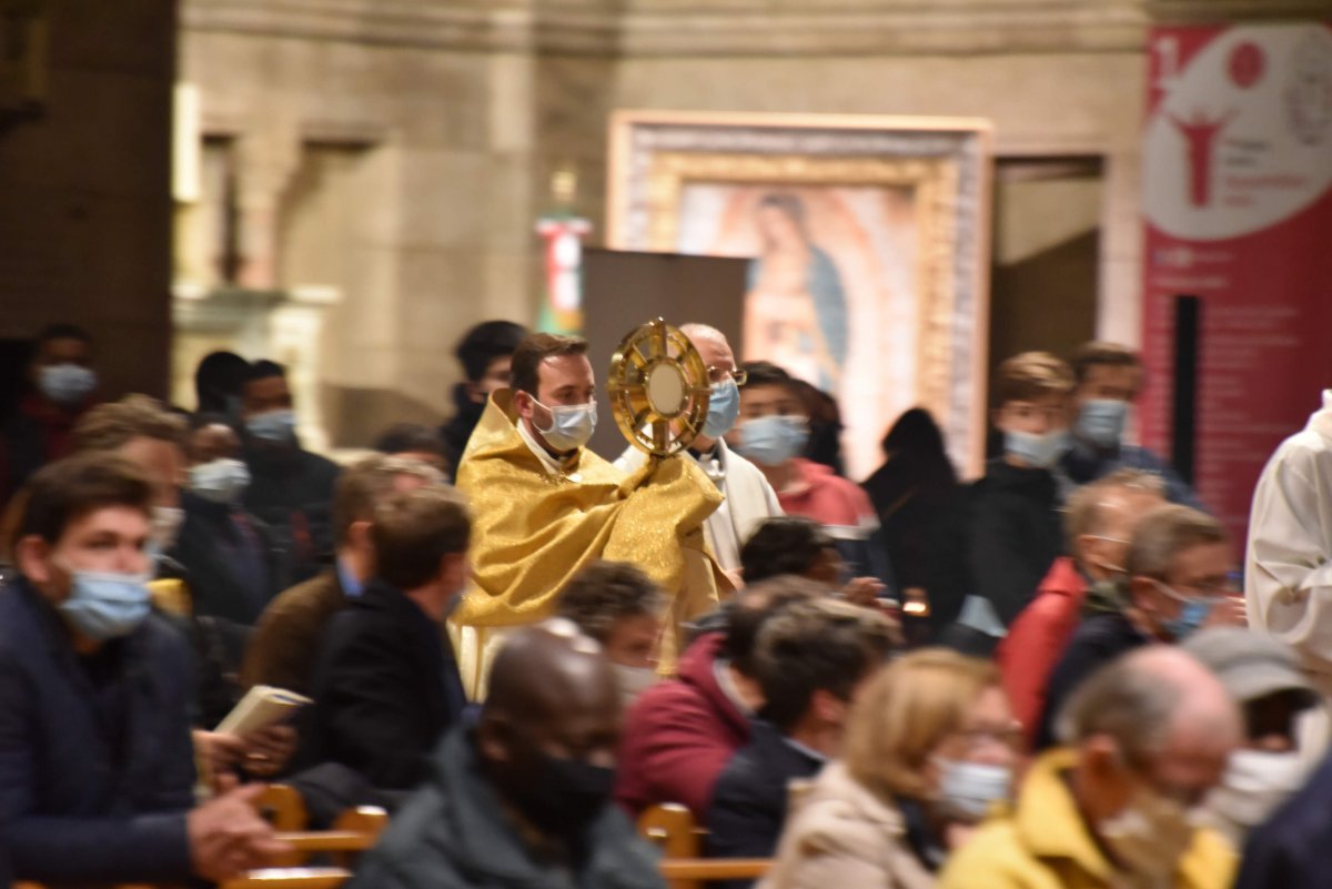 Montée jubilaire 2020 des pères de famille. © François-Régis Salefran / Marche Saint-Joseph.