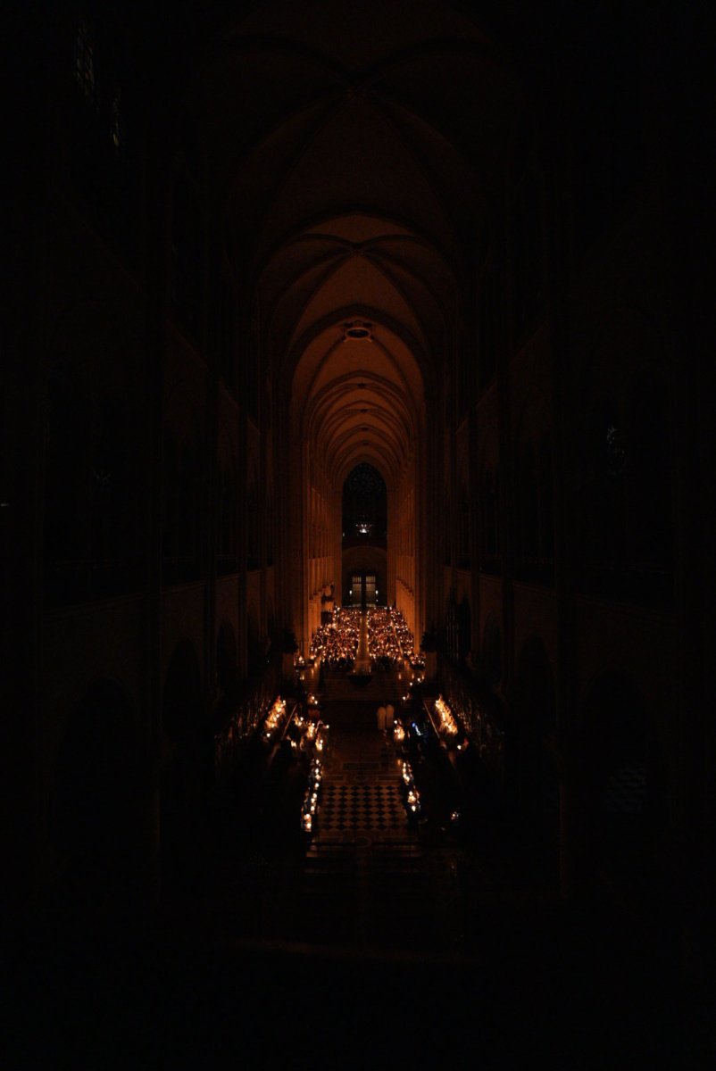 Vigile pascale à Notre-Dame de Paris 2025. © Étienne Castelein / Diocèse de Paris.