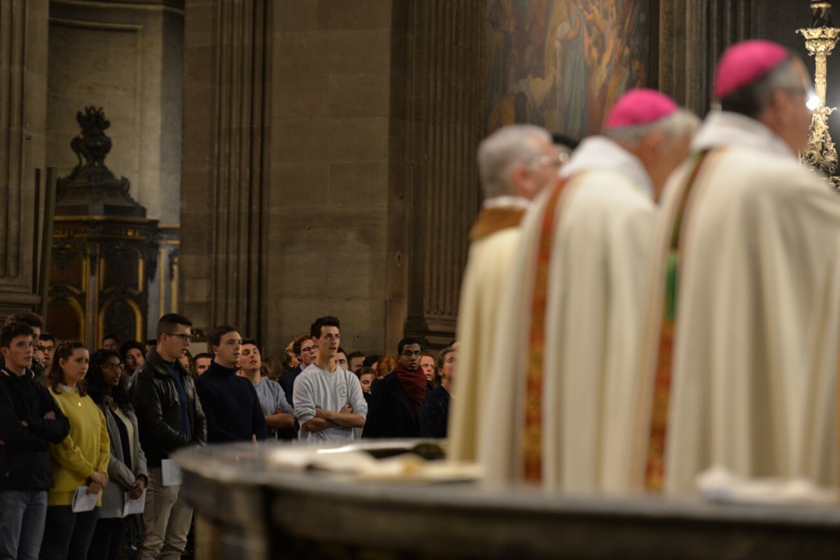 Messe des étudiants d'Île-de-France 2019. © Marie-Christine Bertin / Diocèse de Paris.