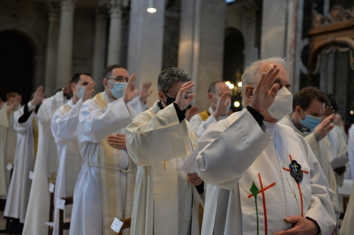 Messe chrismale 2021. © Marie-Christine Bertin / Diocèse de Paris.