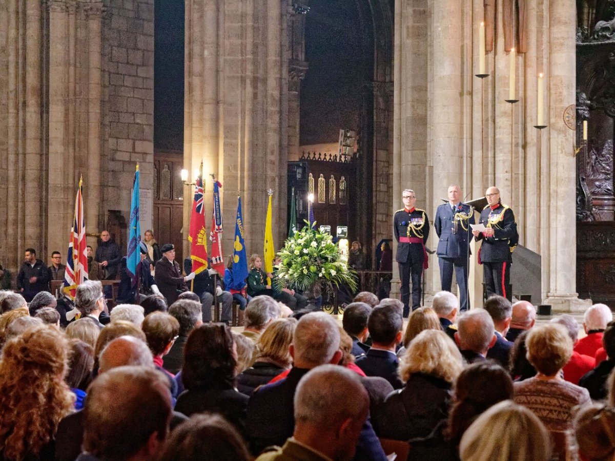 Célébration de commémoration du centenaire de l'armistice de la Grande (…). © Yannick Boschat / Diocèse de Paris.