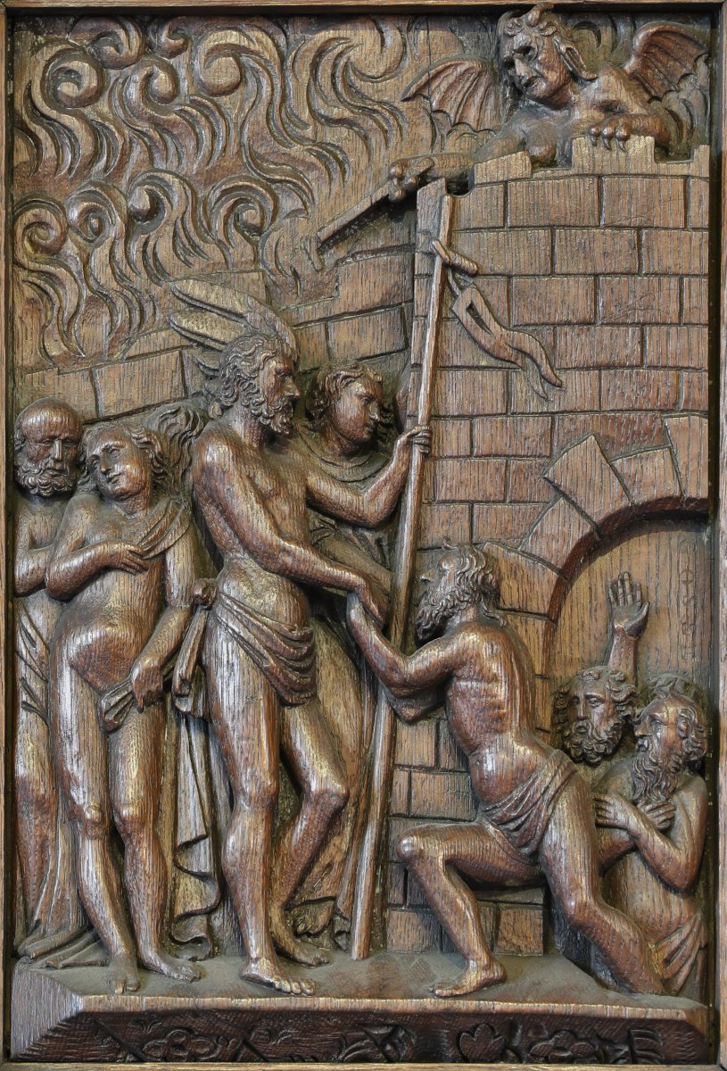 Consolation des âmes, bas-relief provenant de l'abbaye Saint-Vaast (…). © CDAS.