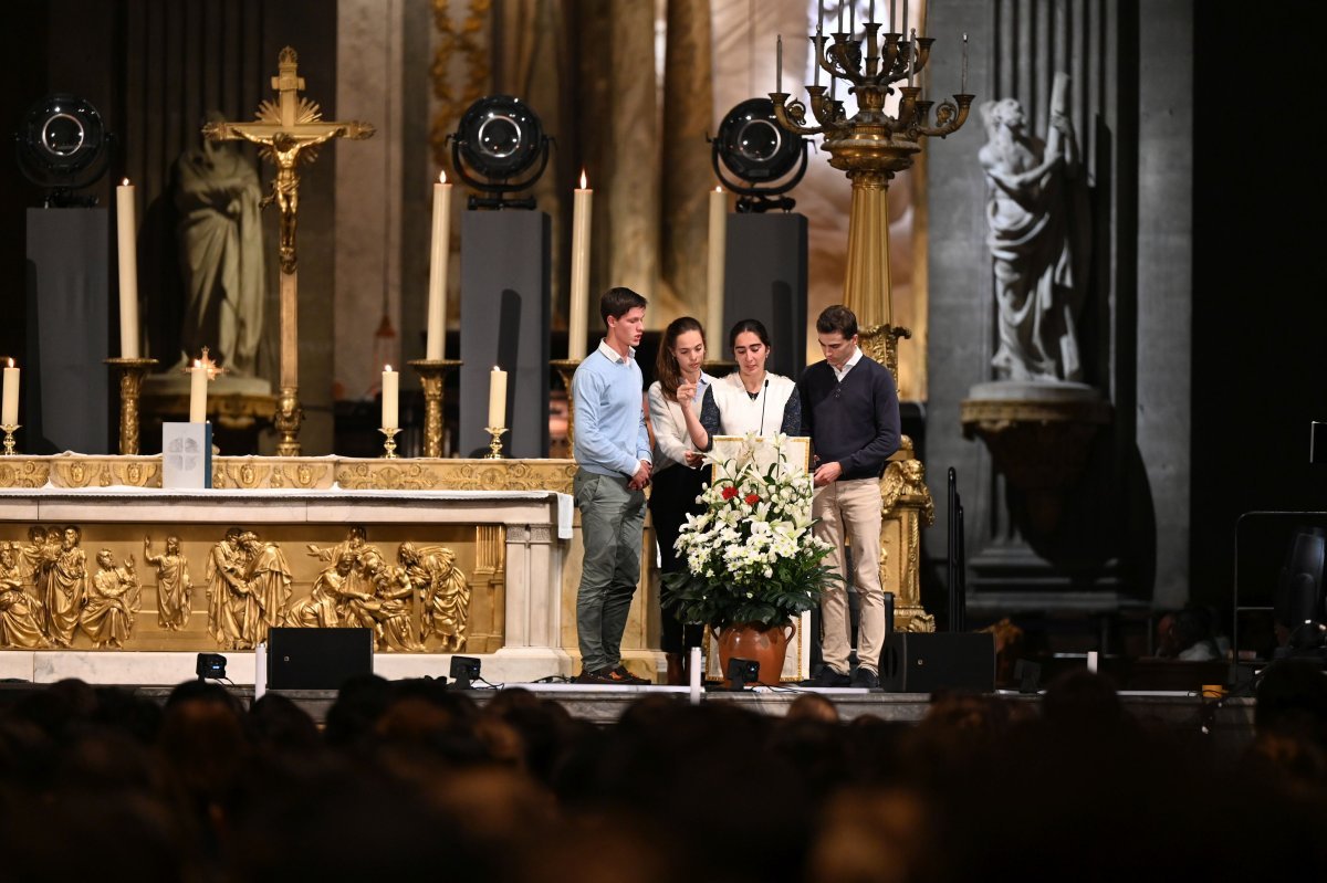 Messe des étudiants d'Île-de-France 2024. © Marie-Christine Bertin / Diocèse de Paris.