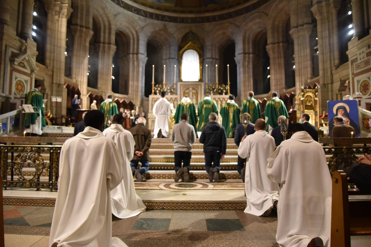 Montée jubilaire 2020 des pères de famille. © François-Régis Salefran / Marche Saint-Joseph.