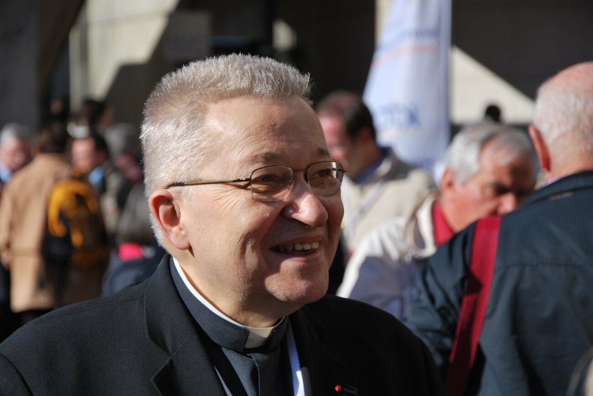 24 mars 2012, pèlerinage à Lourdes pour l'anniversaire du Concile (…). © Pierre-Louis Lensel.