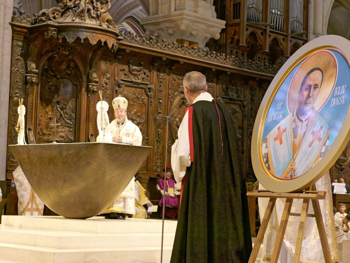 Divine Liturgie pour le bienheureux Cardinal Iuliu Hossu. © Yannick Boschat / Diocèse de Paris.