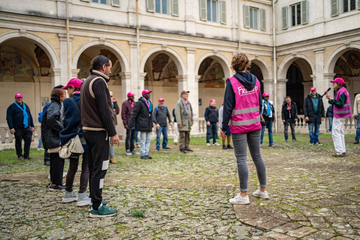 Jubilé des Pauvres à Rome avec Fratello. © Marine Clerc.