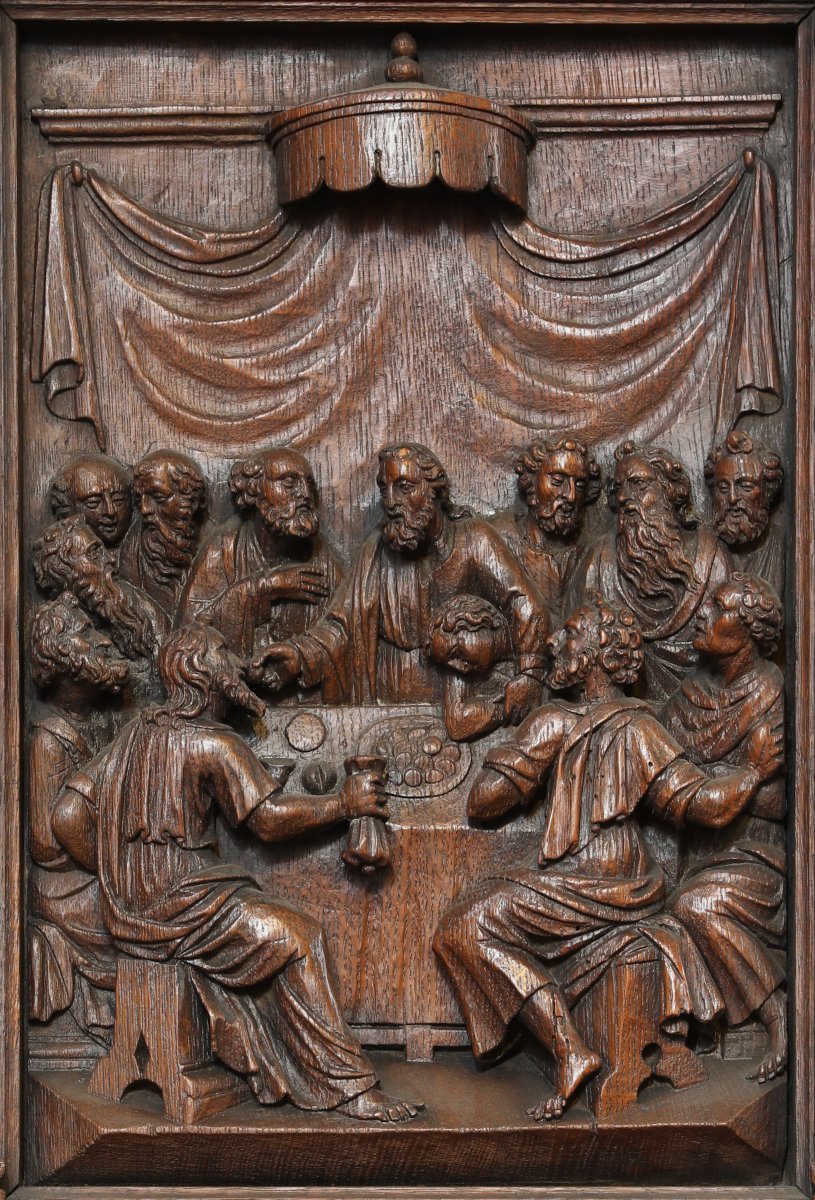 Institution de l'Eucharistie, bas-relief provenant de l'abbaye (…). © CDAS.