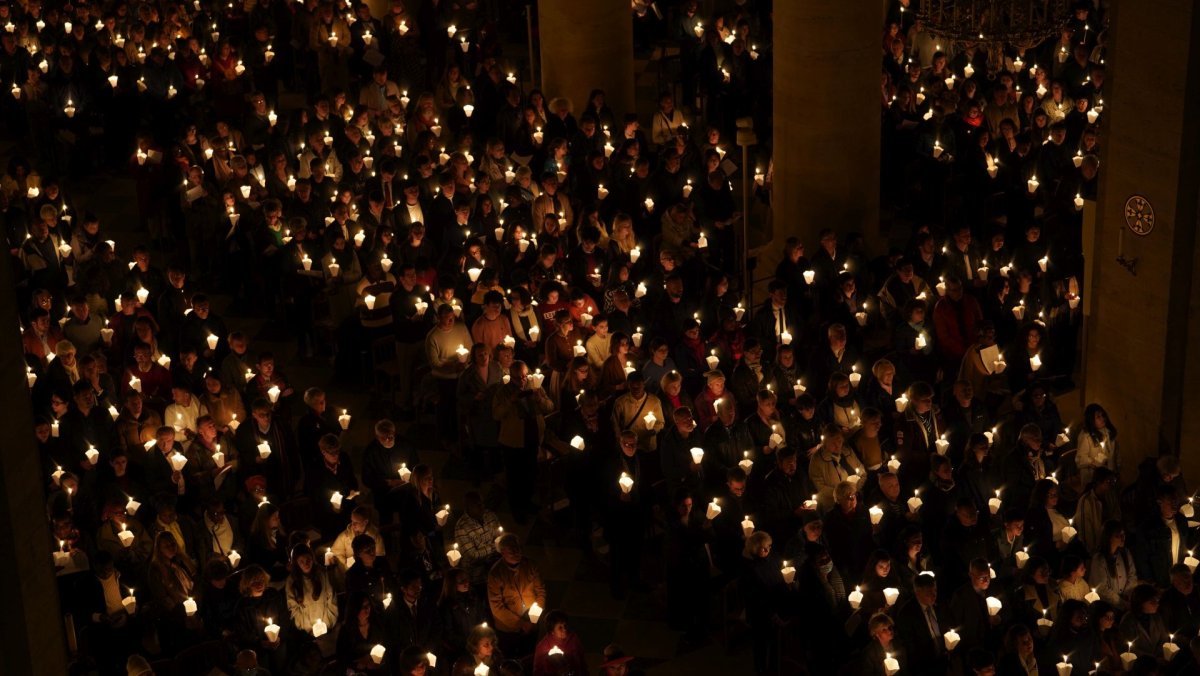 Vigile pascale 2026 à Notre-Dame de Paris (4e). © Notre-Dame de Paris.