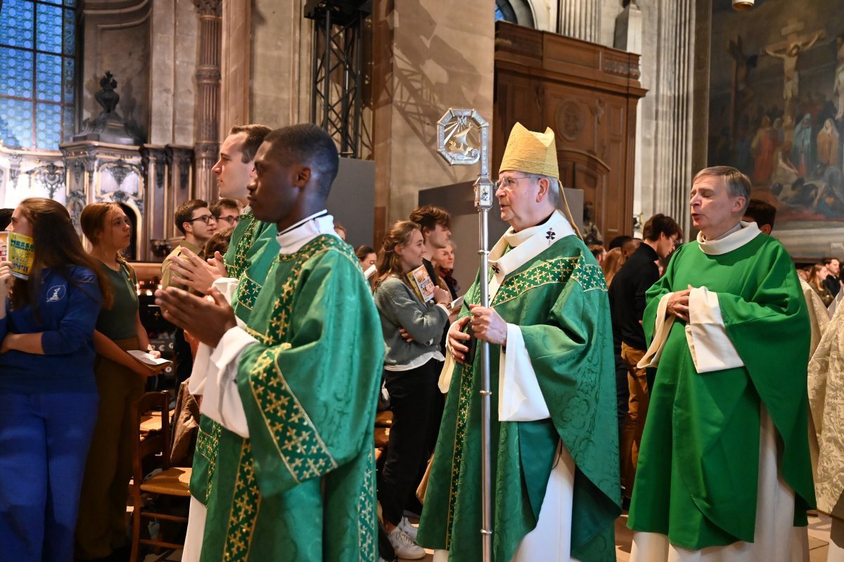 Messe des étudiants d'Île-de-France 2024. © Marie-Christine Bertin / Diocèse de Paris.