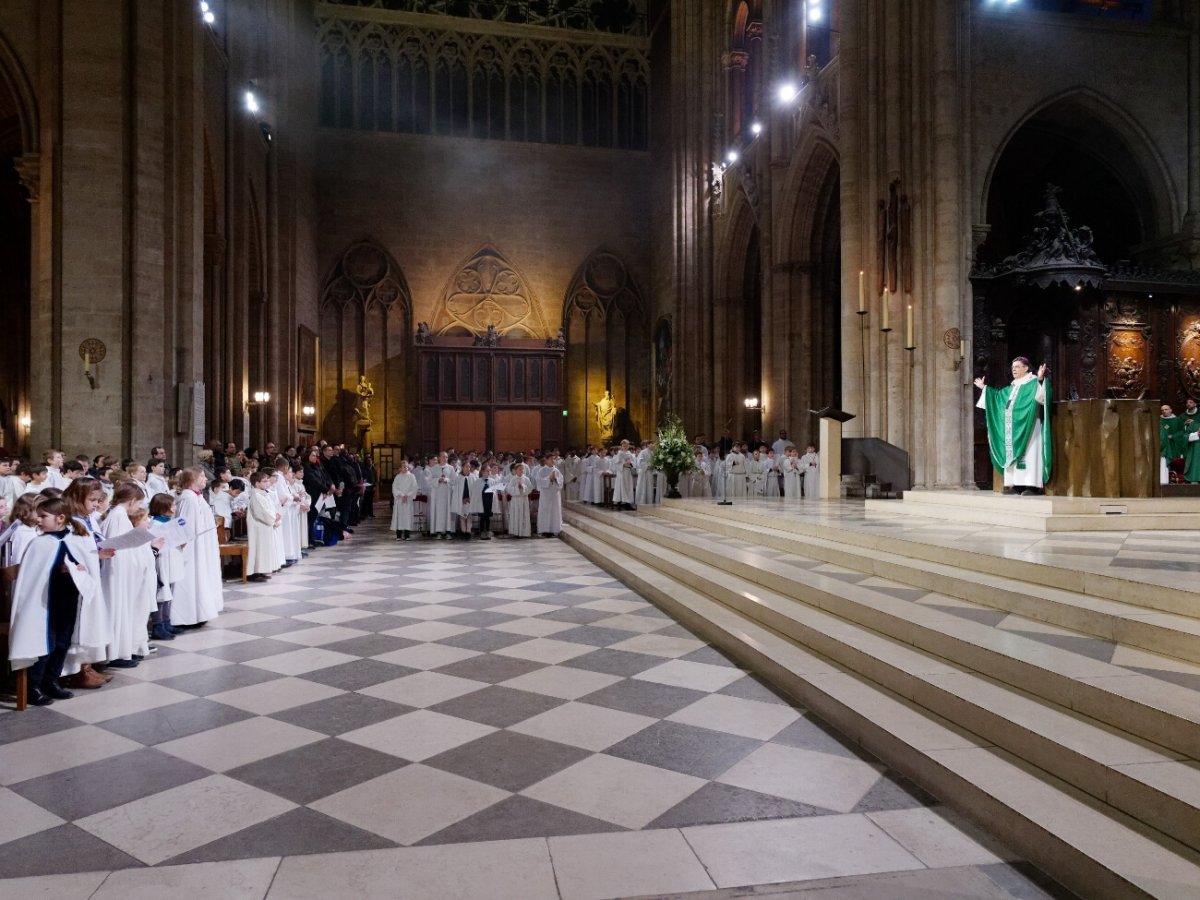 Messe à Notre-Dame de Paris. © Yannick Boschat / Diocèse de Paris.