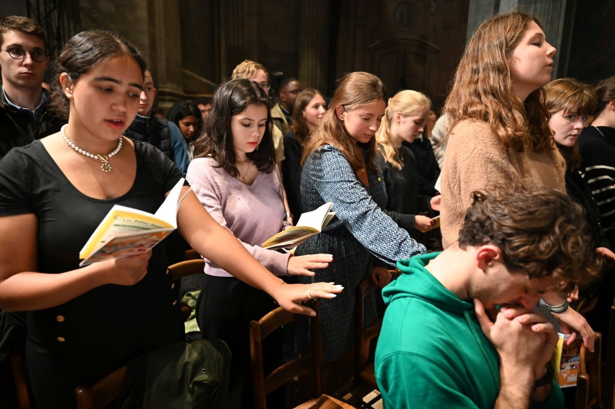 Messe des étudiants d'Île-de-France 2024. © Marie-Christine Bertin / Diocèse de Paris.