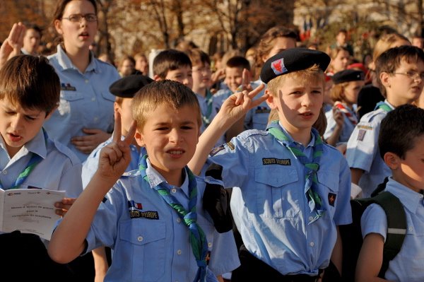 Messe du centenaire du scoutisme - 7 octobre 2007. © Esprit-photos.