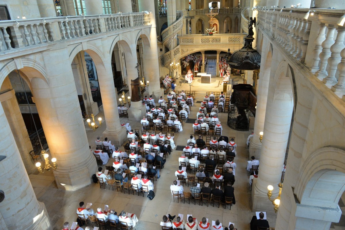 Rassemblement des prêtres de Paris en septembre 2020. © Marie-Christine Bertin / Diocèse de Paris.