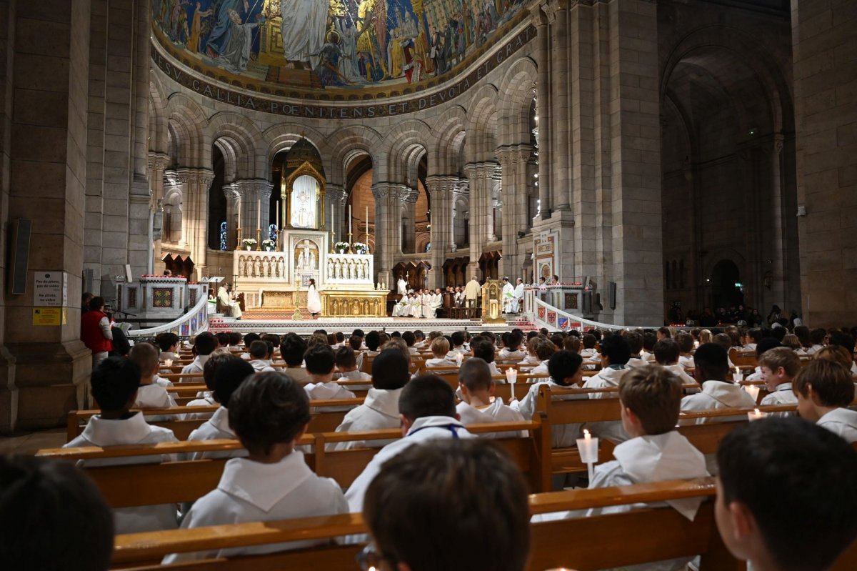 Rassemblement des jeunes au service de la liturgie 2023. © Marie-Christine Bertin / Diocèse de Paris.