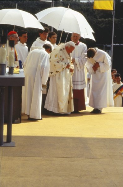 Jean-Paul II aux JMJ de 1997 à Paris. © Denis Metzinger.