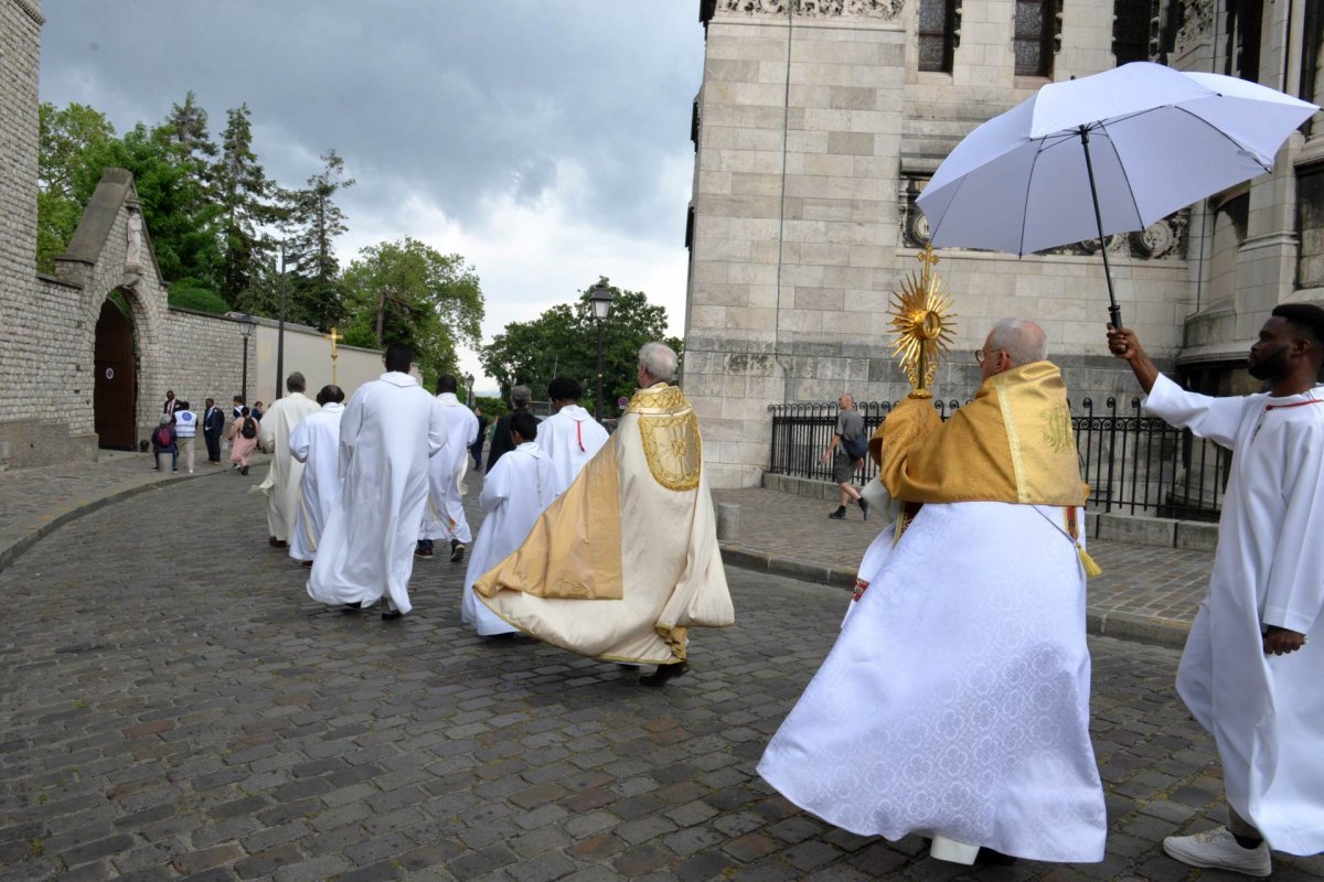 Fête-Dieu au Sacré-Cœur de Montmartre. © Marie-Christine Bertin / Diocèse de Paris.