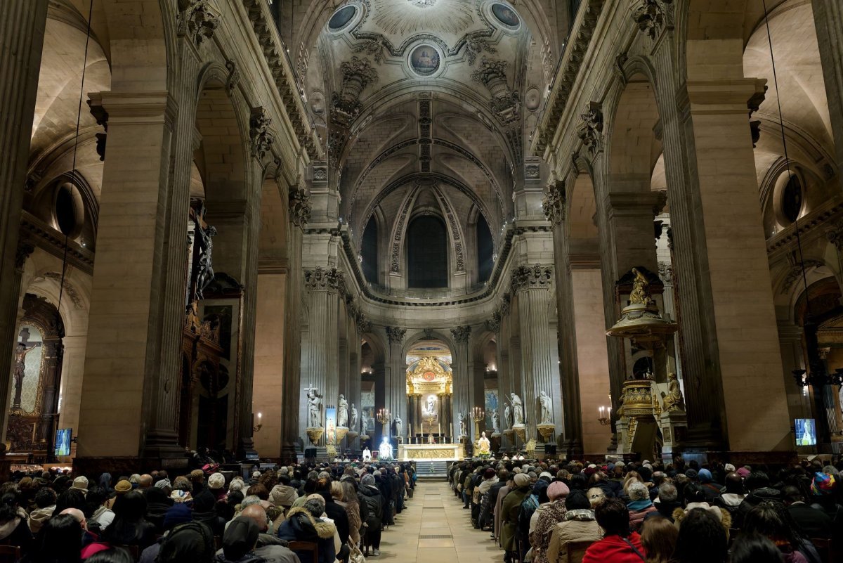 Veillée de prière annuelle à Notre Dame de la Santé. © Trung Hieu Do / Diocèse de Paris.