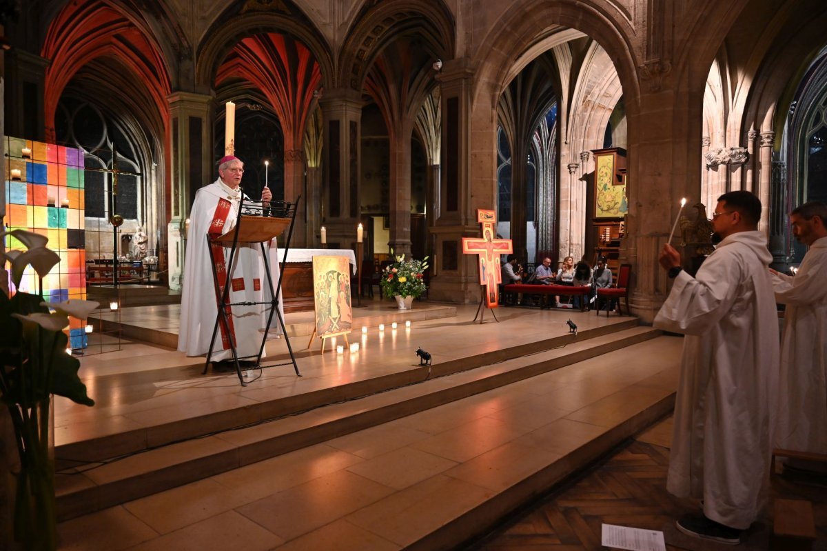 Catéchèse sur le sacrement de confirmation. Lundi 12 mai 2025. © Marie-Christine Bertin / Diocèse de Paris.