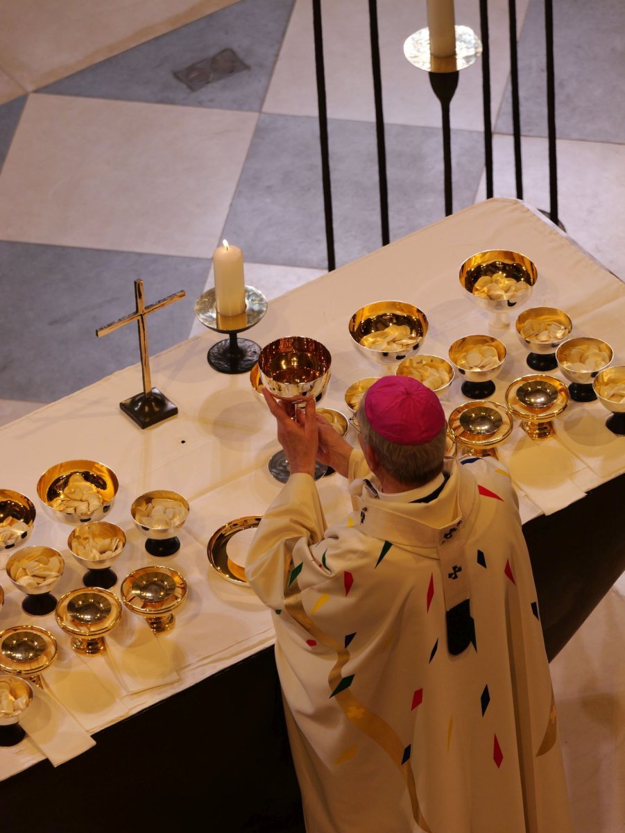 Messe de consécration de l'autel de Notre-Dame de Paris. © Yannick Boschat / Diocèse de Paris.