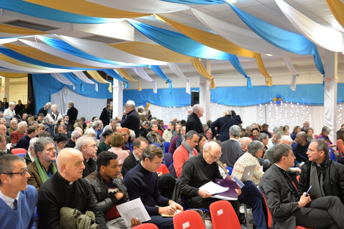 Matinée avec les conseils pastoraux et les curés des paroisses de Paris. © Marie-Christine Bertin / Diocèse de Paris.