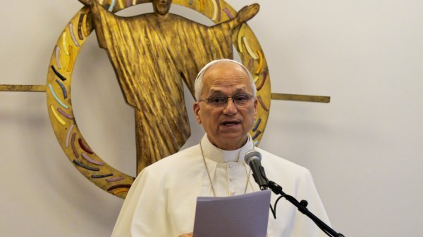 Visite à la Maison Bakhita du pape Léon XIV