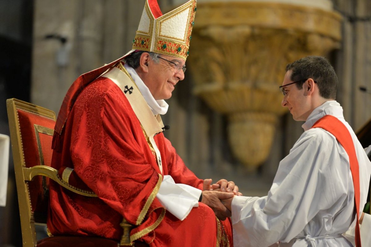 Ordinations sacerdotales 2021 à Saint-Sulpice. © Marie-Christine Bertin / Diocèse de Paris.