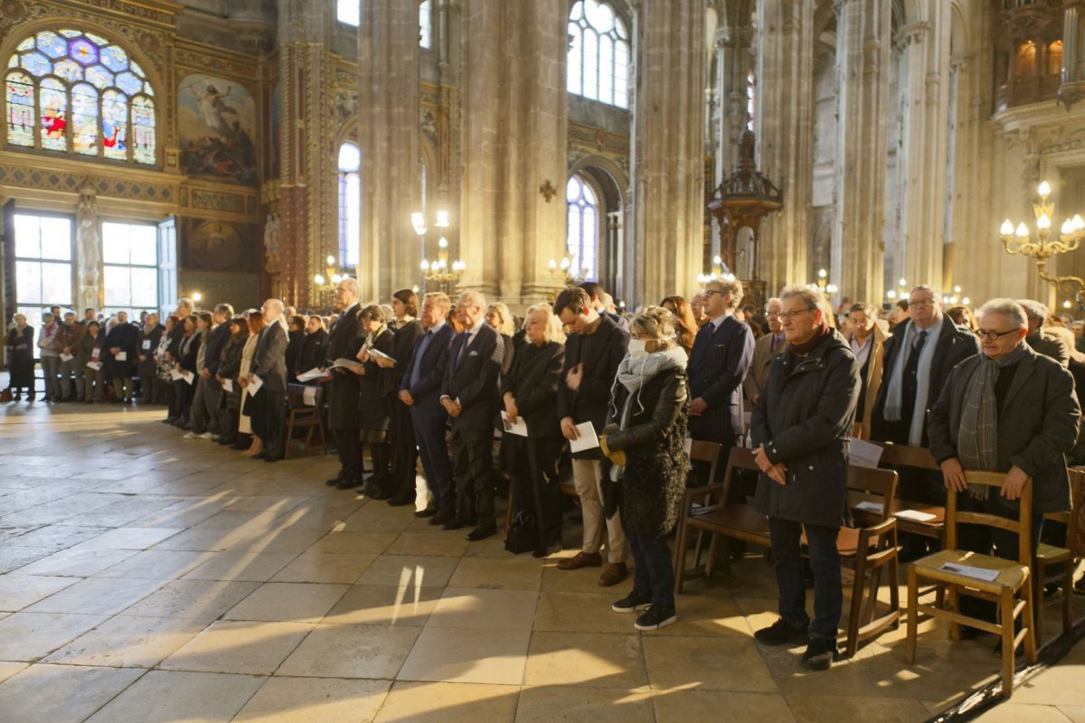 Messe des 800 ans et bénédiction de la façade rénovée de Saint-Eustache. © Yannick Boschat / Diocèse de Paris.